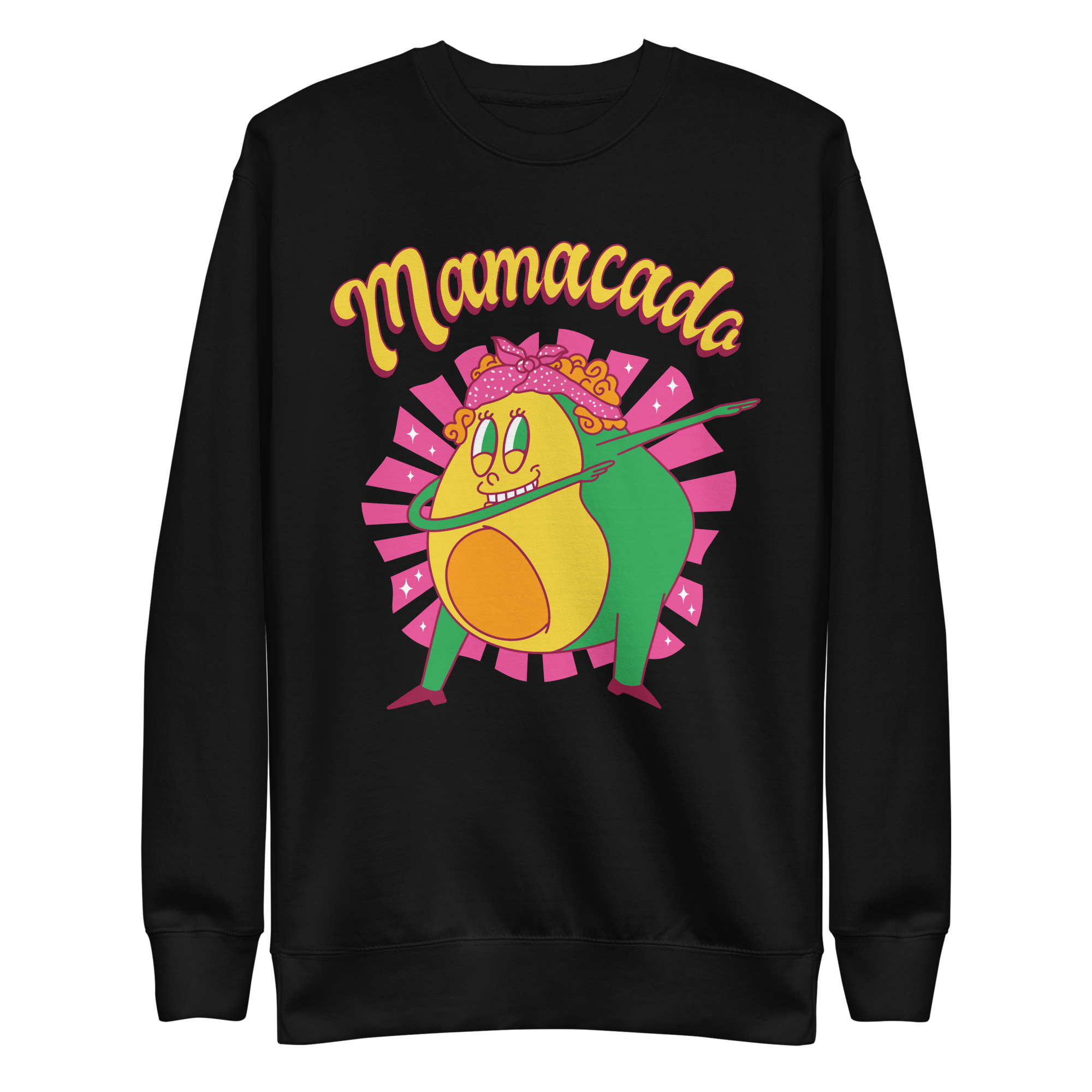unisex-premium-sweatshirt-black-front-6a8a004749bc9.png Mamacado Sweatshirt