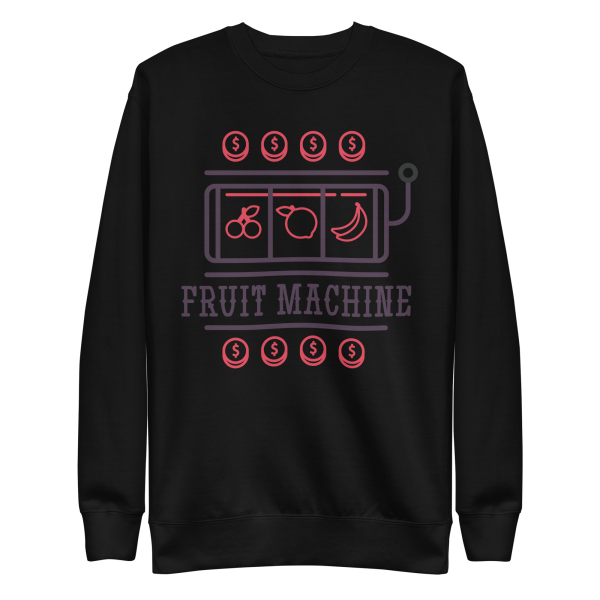 unisex-premium-sweatshirt-black-front-6a8a082871692.png Fruit Machine Sweatshirt