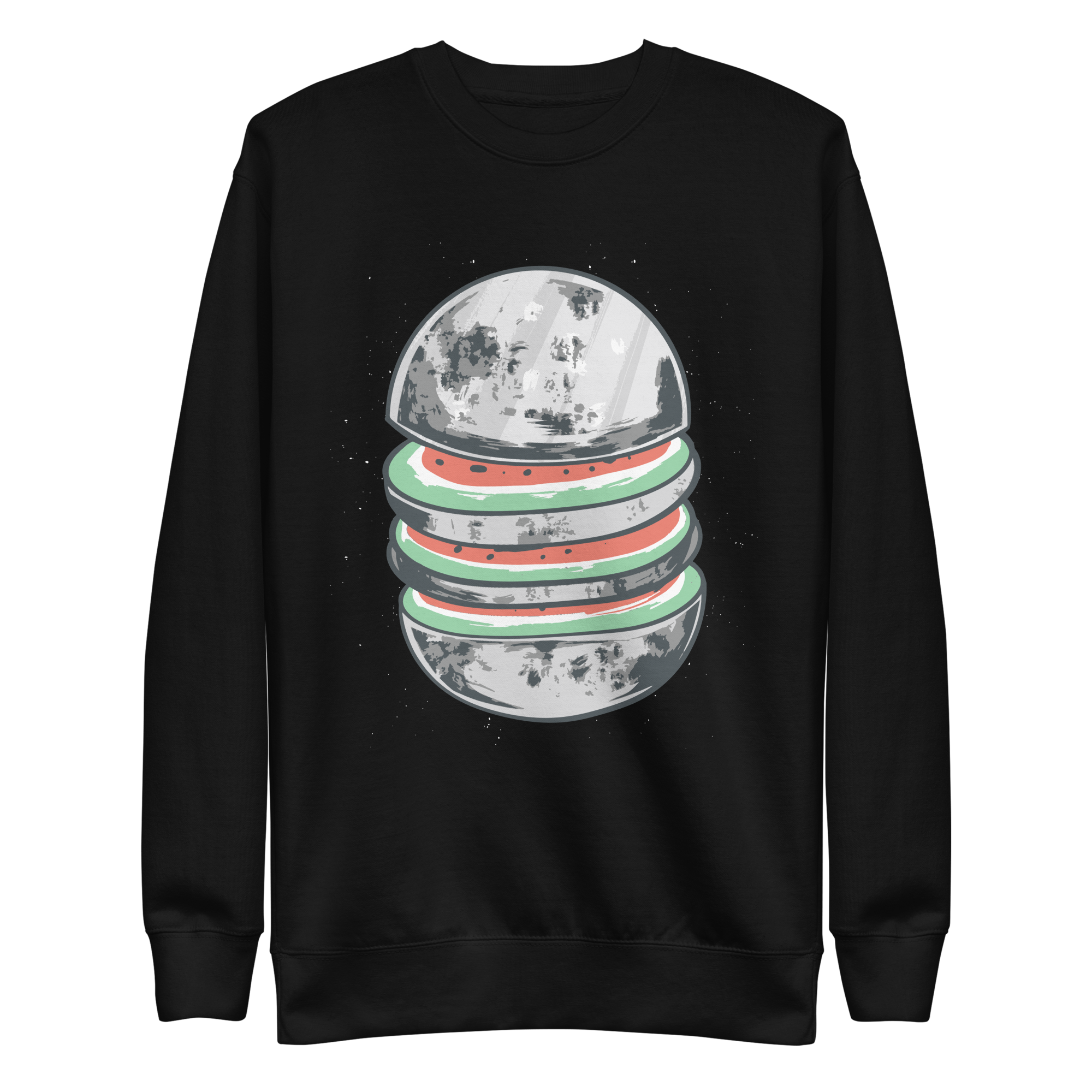 unisex-premium-sweatshirt-black-front-6a8a0d787a1dc.png Watermelon Moon Sweatshirt