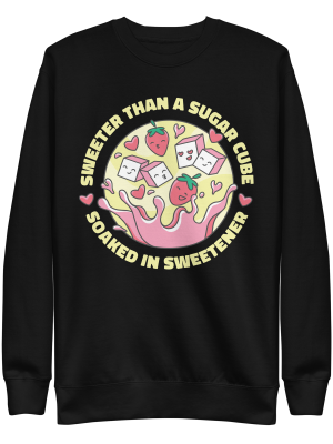 unisex-premium-sweatshirt-black-front-6a8a1055c963d.png Sweeter Than Sugar Sweatshirt
