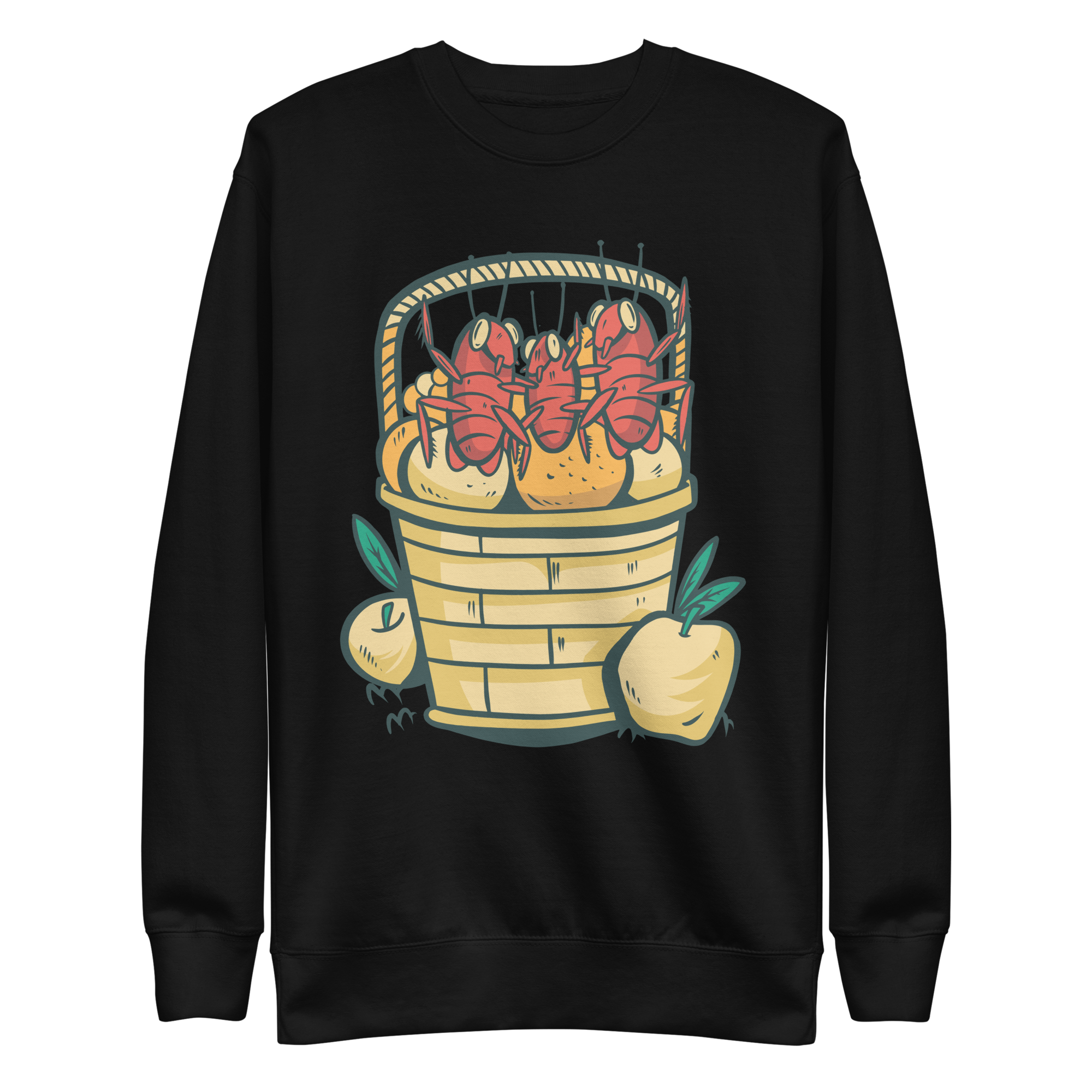 unisex-premium-sweatshirt-black-front-6a8a162349503.png Cockroach Party Sweatshirt