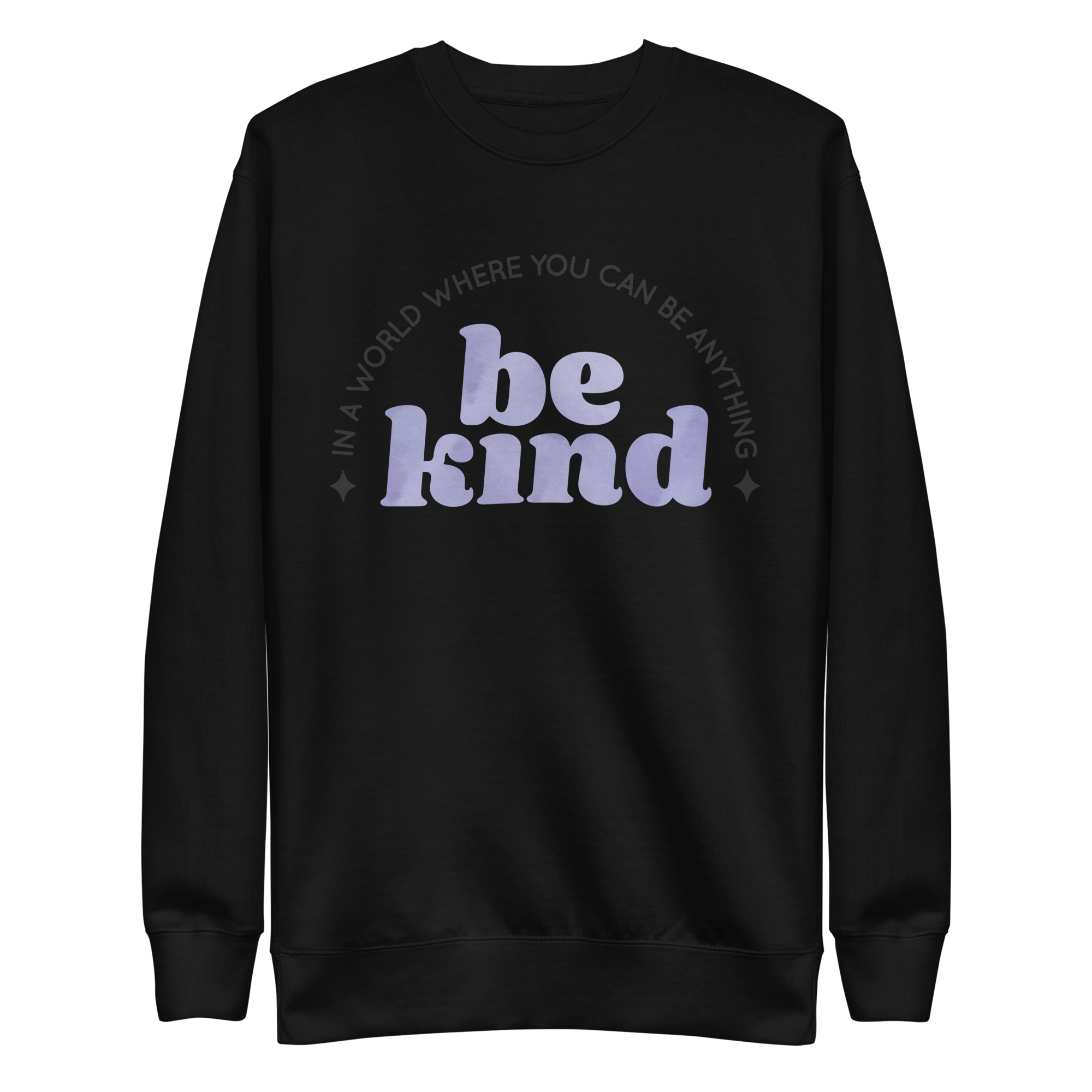 unisex-premium-sweatshirt-black-front-6a8b572d71181.png Be Kind Sweatshirt