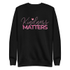 unisex-premium-sweatshirt-black-front-6a8b57f26af68.png Kindness Matters Sweatshirt