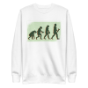 unisex-premium-sweatshirt-white-front-6a88b6d70e27f.png Vegan Evolution Sweatshirt