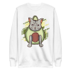 unisex-premium-sweatshirt-white-front-6a89b23f77458.png Grumpy Avocado Cat Sweatshirt
