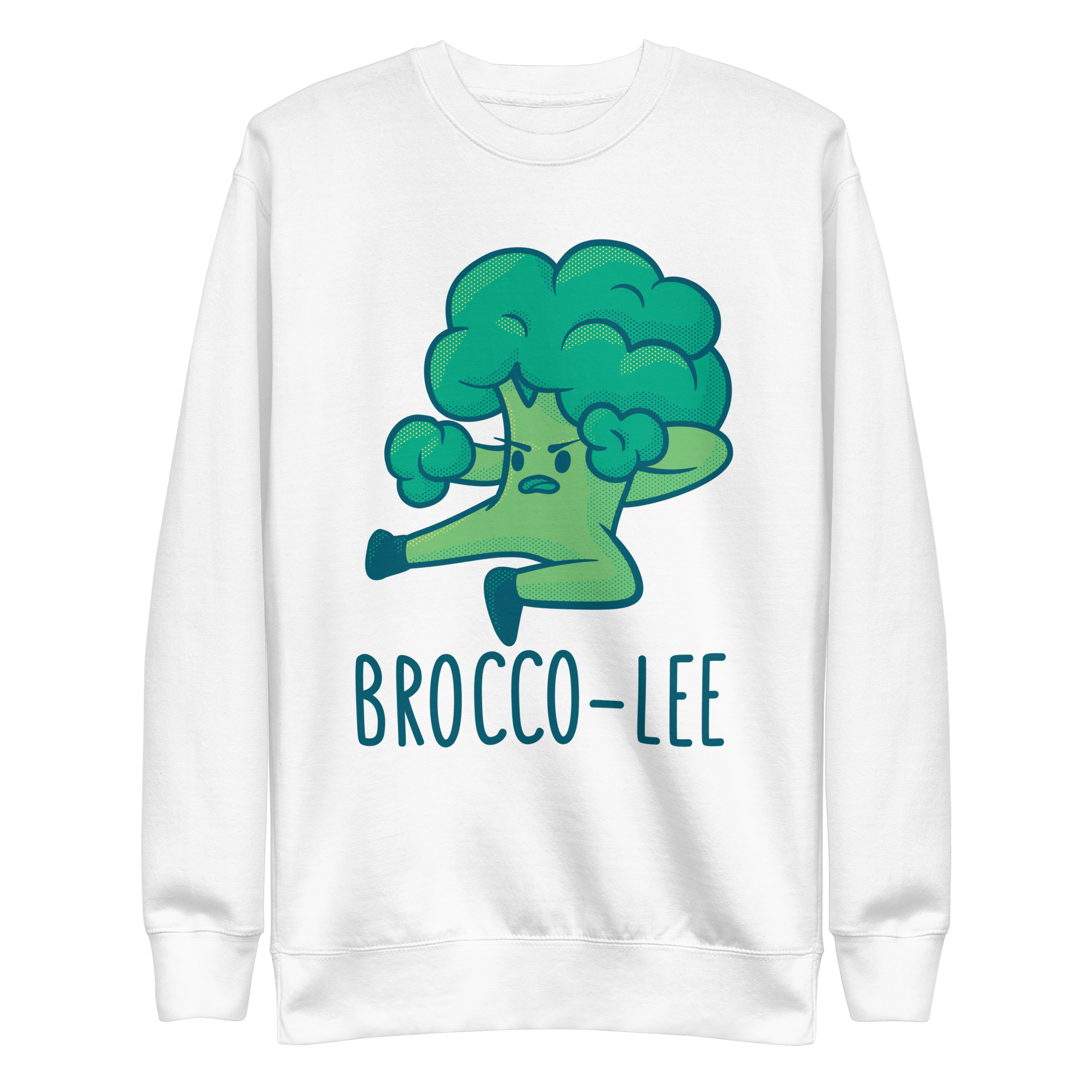 unisex-premium-sweatshirt-white-front-6a89e32a37708.png Brocco Lee Sweatshirt