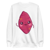 unisex-premium-sweatshirt-white-front-6a89e41d67750.png Kawaii Sweet Potato Sweatshirt