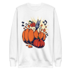 unisex-premium-sweatshirt-white-front-6a89f43226fa9.png Breaking Pumpkin Sweatshirt