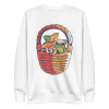 unisex-premium-sweatshirt-white-front-6a89f46bc121c.png Mushroom Basket Sweatshirt