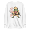 unisex-premium-sweatshirt-white-front-6a89fd5389d18.png Avocado Samurai Sweatshirt