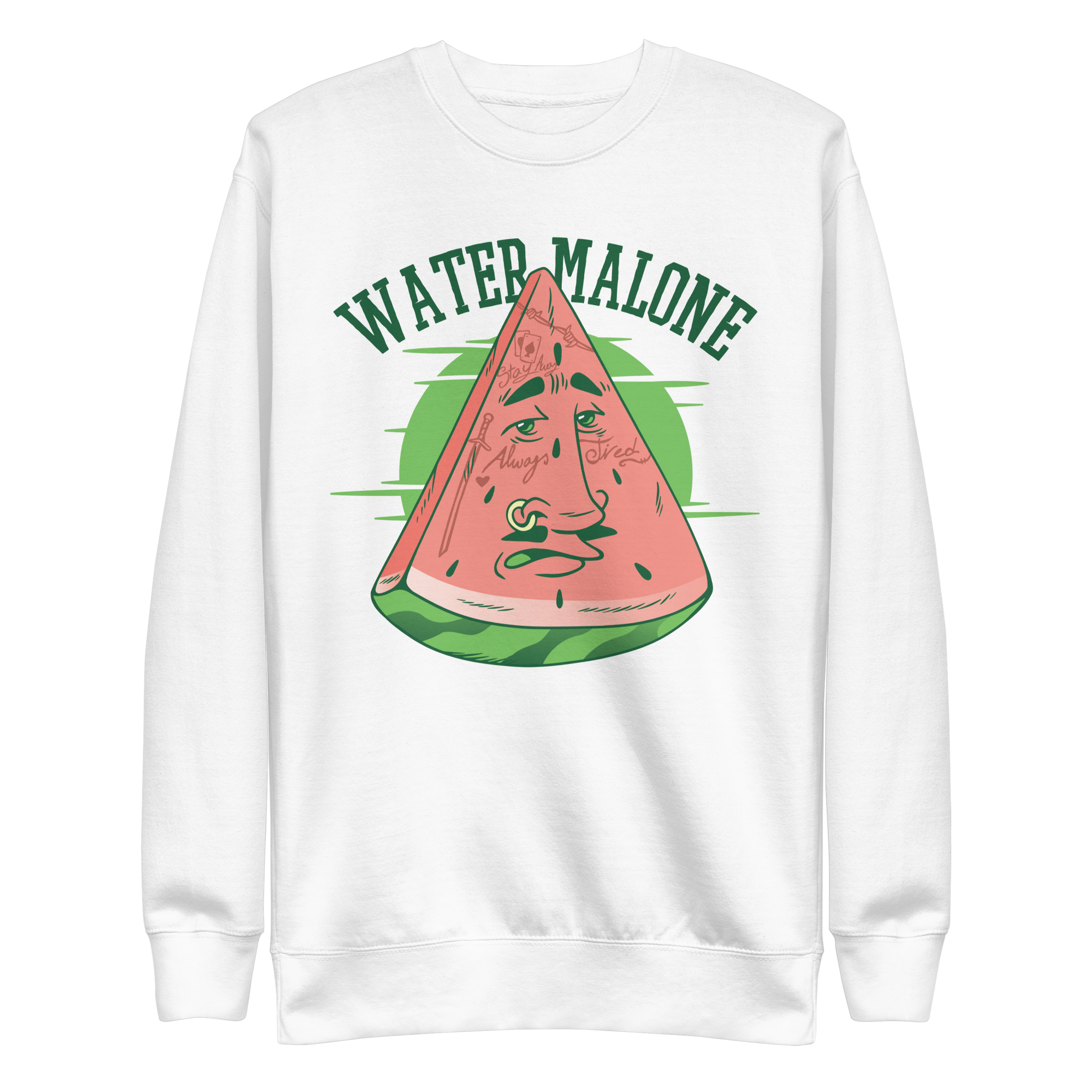 unisex-premium-sweatshirt-white-front-6a89fe16e67c5.png Water Malone Sweatshirt