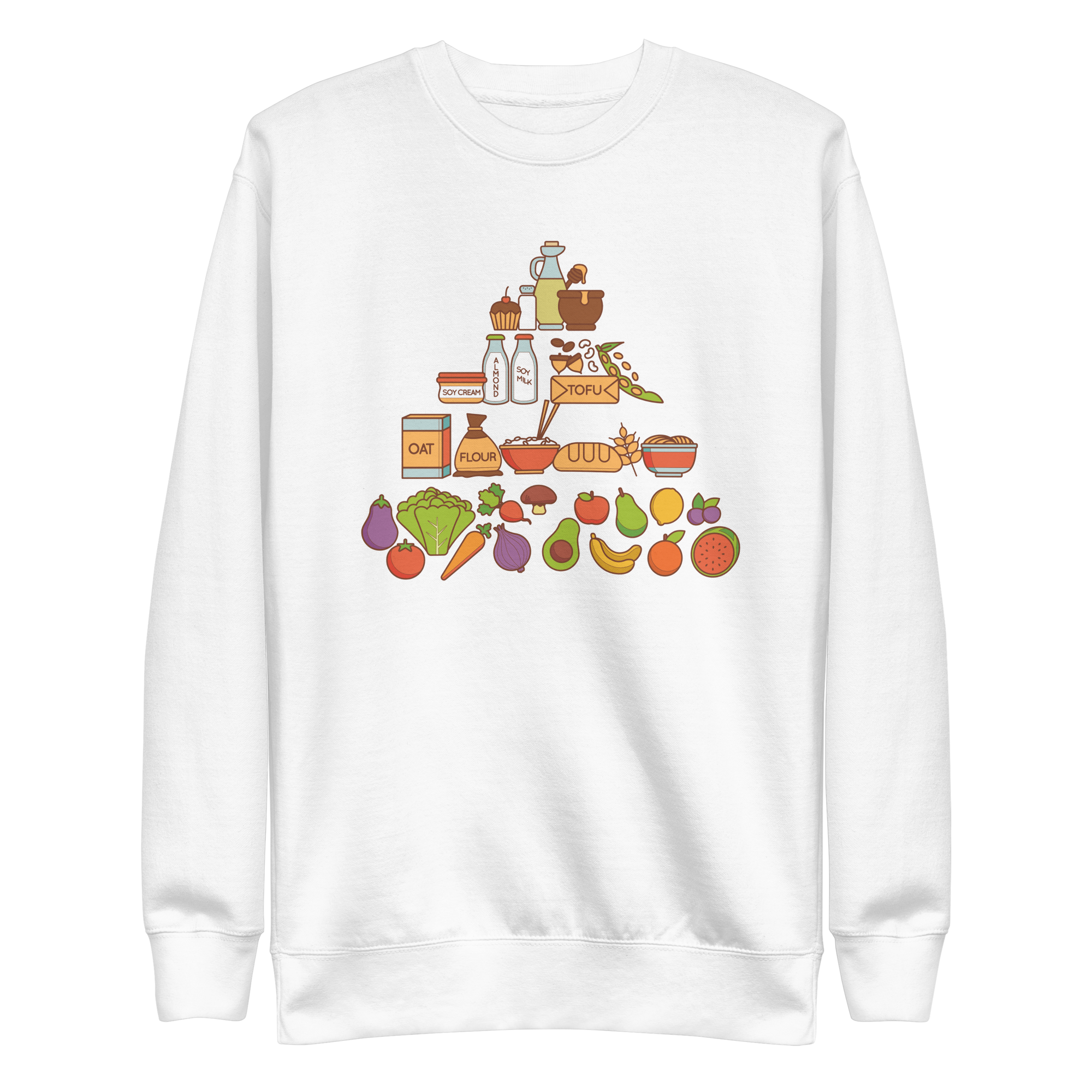 Vegan Food Pyramid Sweatshirt