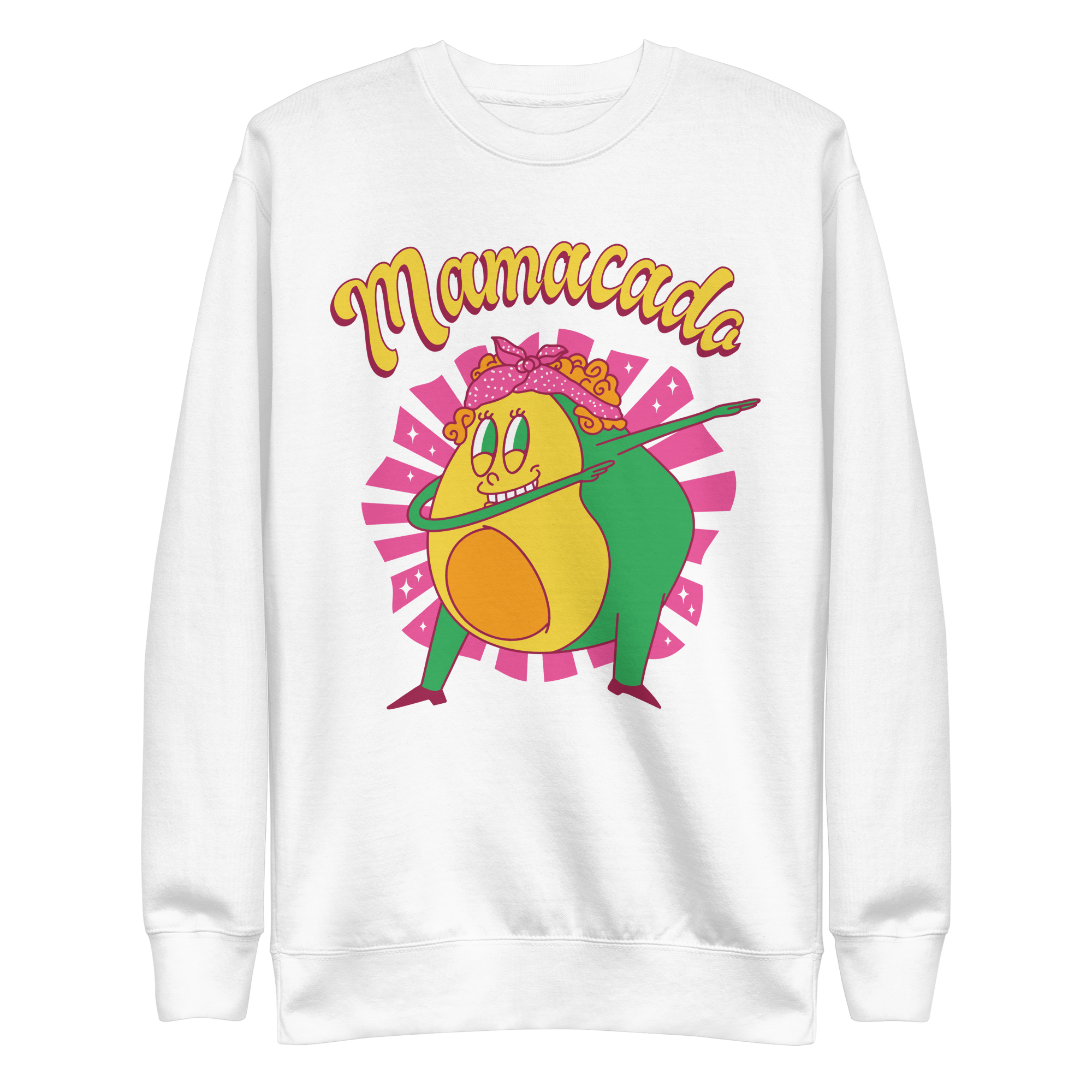 unisex-premium-sweatshirt-white-front-6a8a004747a61.png Mamacado Sweatshirt