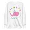 unisex-premium-sweatshirt-white-front-6a8a02e9c626a.png Vegan Elephant Sweatshirt