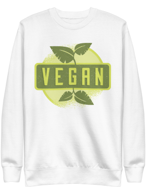 unisex-premium-sweatshirt-white-front-6a8a0386b473f.png Vegan Sweatshirt