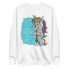 unisex-premium-sweatshirt-white-front-6a8a040d2d7bf.png Vegan Unicorn Sweatshirt