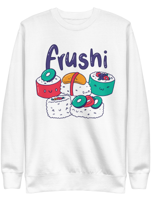 unisex-premium-sweatshirt-white-front-6a8a086871c63.png Fruit Sushi Kawaii Sweatshirt
