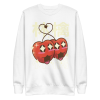unisex-premium-sweatshirt-white-front-6a8a0ffa2b192.png Kawaii Cherries Sweatshirt