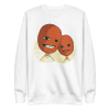 unisex-premium-sweatshirt-white-front-6a8a1544dbe31.png Kiwi Heads Sweatshirt