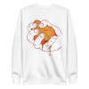 unisex-premium-sweatshirt-white-front-6a8a15a91b548.png Squeezed Orange Sweatshirt