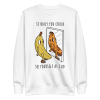 unisex-premium-sweatshirt-white-front-6a8b563b6589b.png Banana Mirror Sweatshirt