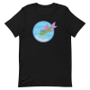 unisex-staple-t-shirt-black-front-6a88b754d862a.png Cucumber Green Fish T-Shirt
