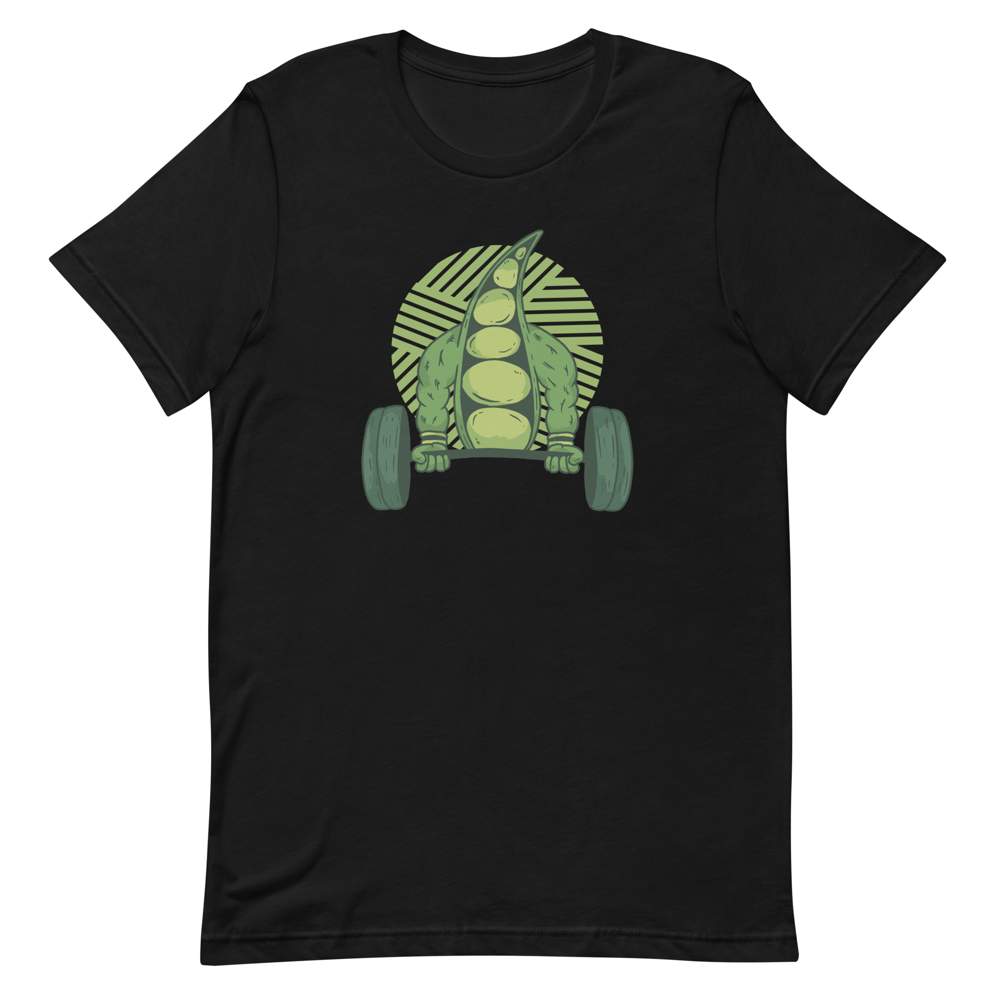 unisex-staple-t-shirt-black-front-6a88b93909671.png Weightlifting Bean T-Shirt