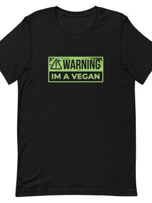 Warning Vegan T-Shirt