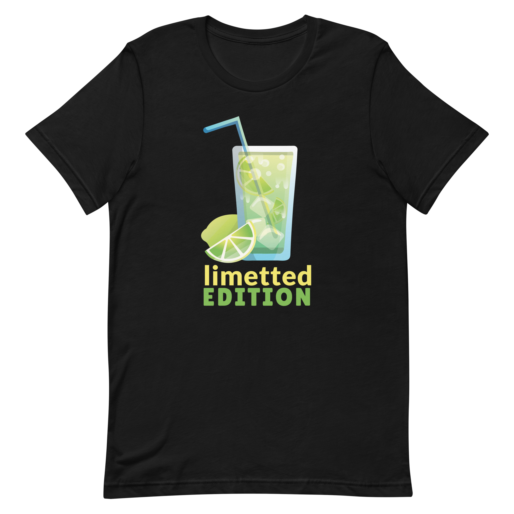 unisex-staple-t-shirt-black-front-6a89fa7058794.png Lime Beverage T-Shirt