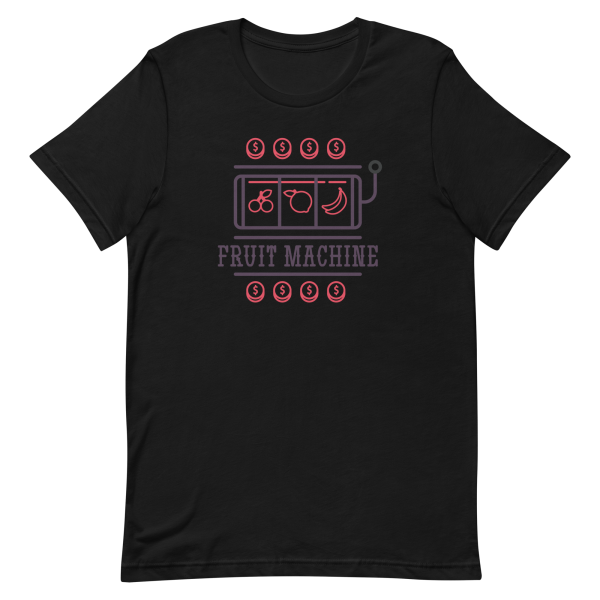 unisex-staple-t-shirt-black-front-6a8a08271f489.png Fruit Machine T-Shirt