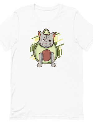 Grumpy Avocado Cat T-Shirt