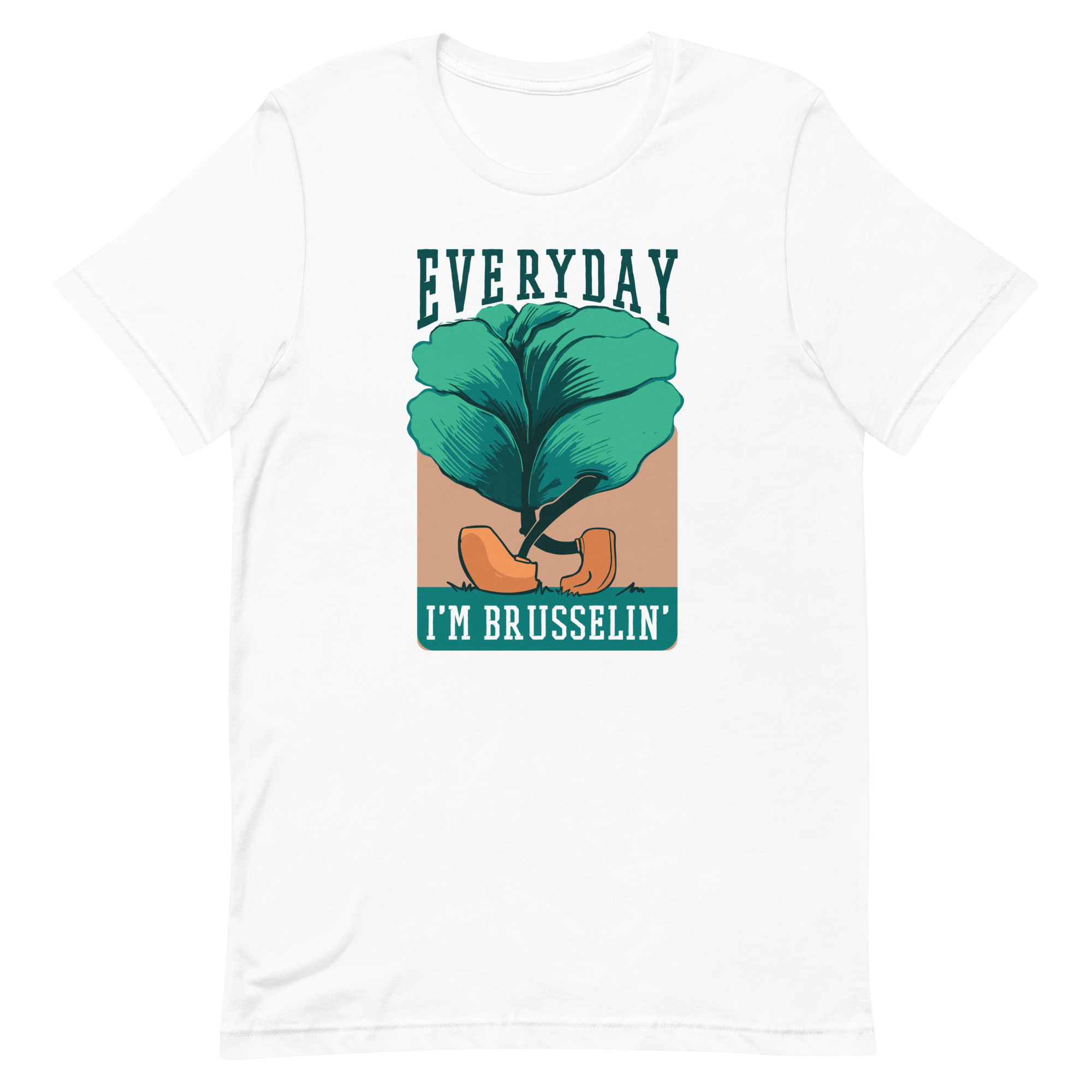 unisex-staple-t-shirt-white-front-6a89e3673efe9.png Everday Brussels T-Shirt