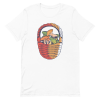 unisex-staple-t-shirt-white-front-6a89f46a78b8d.png Mushroom Basket T-Shirt