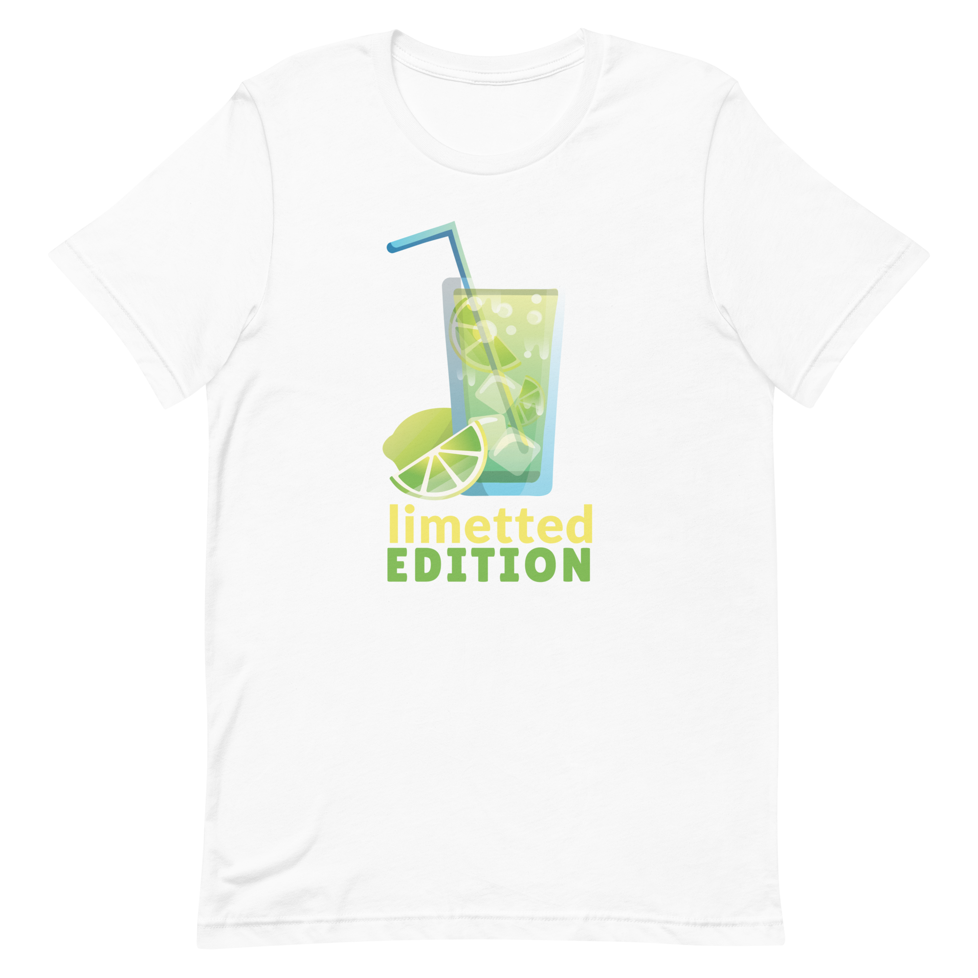 unisex-staple-t-shirt-white-front-6a89fa705a34c.png Lime Beverage T-Shirt