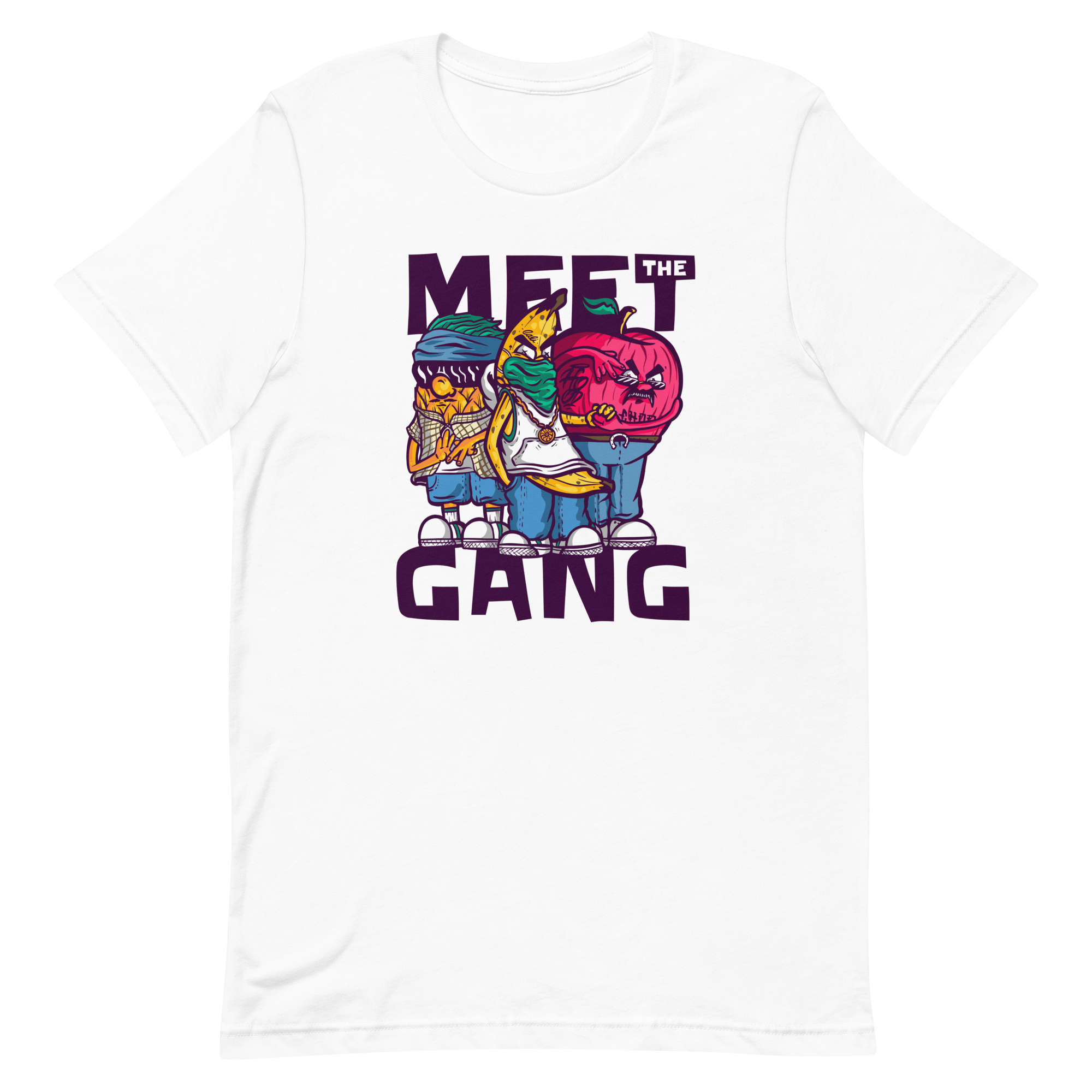 unisex-staple-t-shirt-white-front-6a89fad87c838.png Meet The Gang T-Shirt