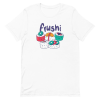 unisex-staple-t-shirt-white-front-6a8a086746318.png Fruit Sushi Kawaii T-Shirt