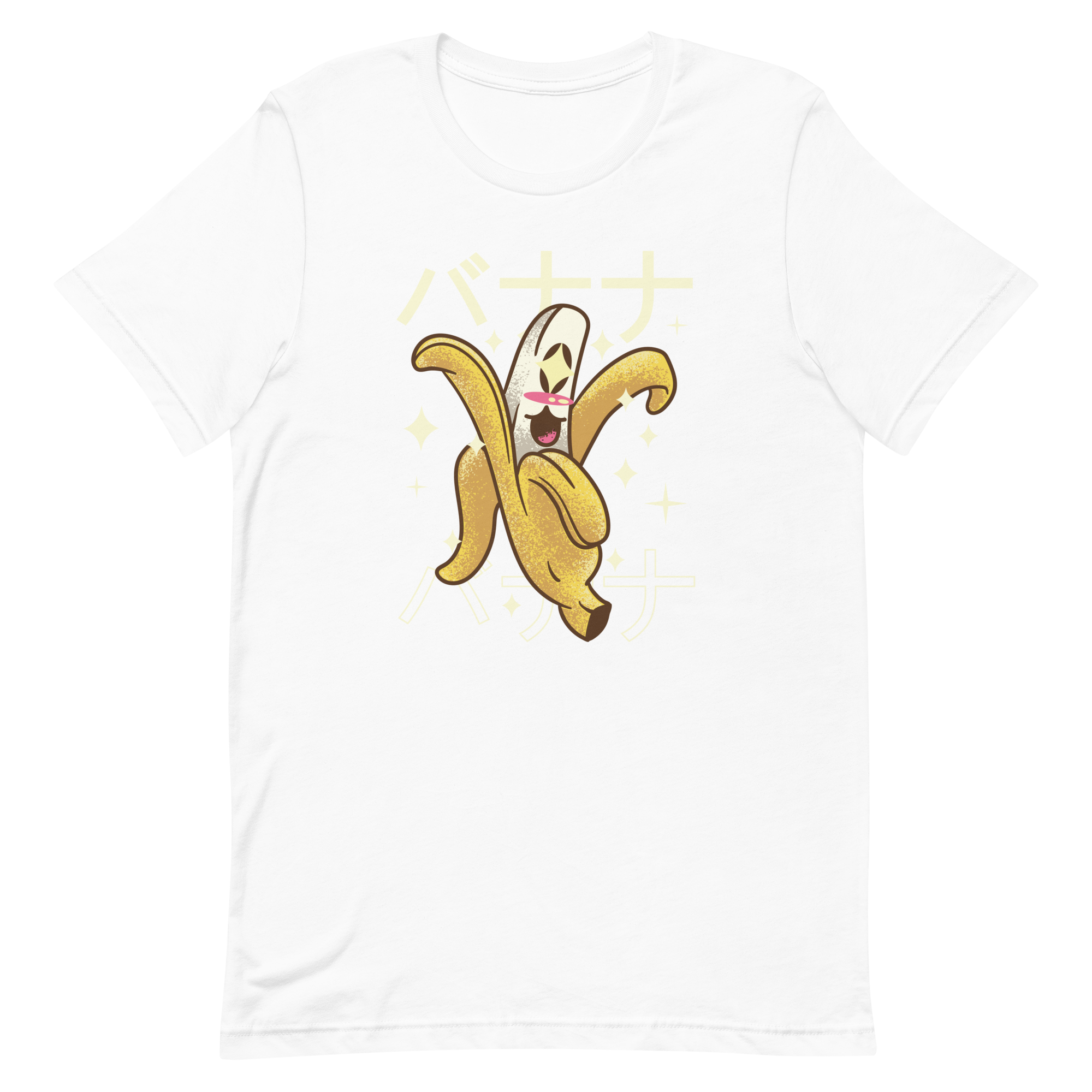 unisex-staple-t-shirt-white-front-6a8a0d2c8f4da.png Kawaii Banana T-Shirt