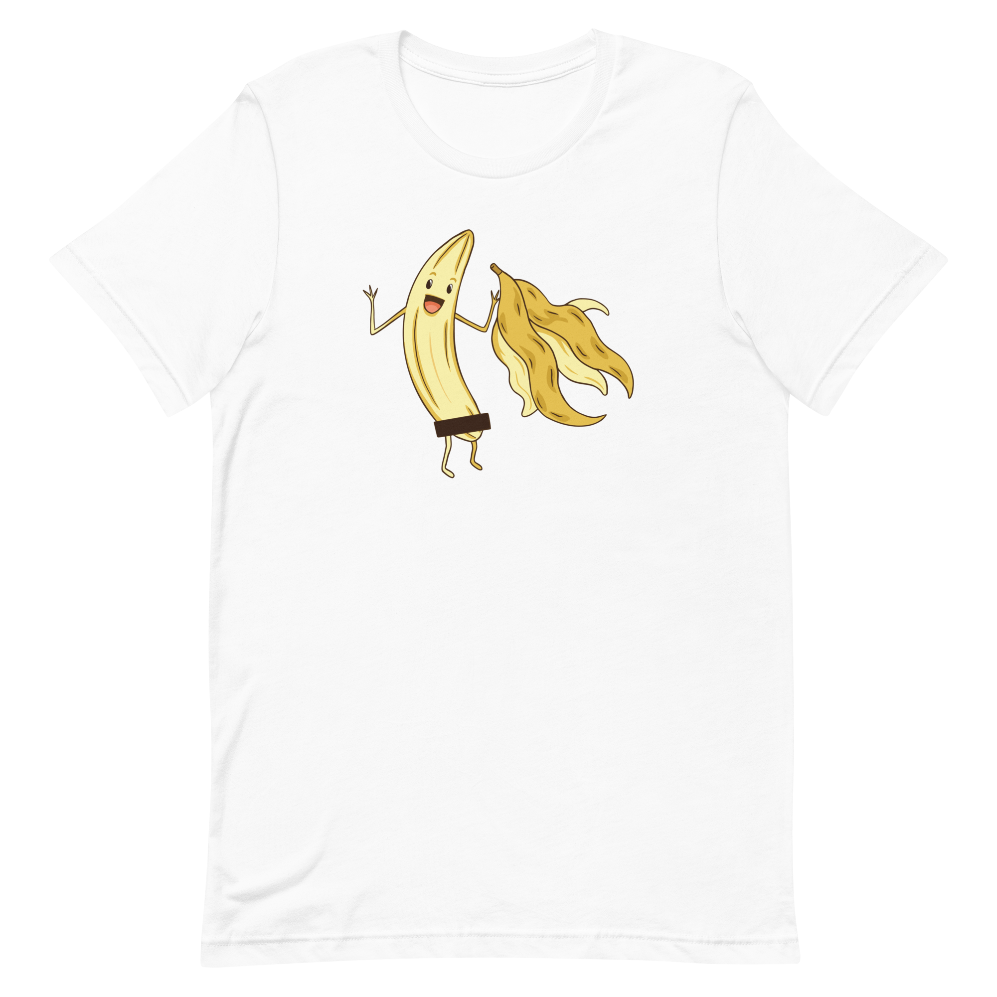 unisex-staple-t-shirt-white-front-6a8a12cf9240c.png Naked Banana T-Shirt