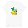 unisex-staple-t-shirt-white-front-6a8a13ccd0389.png Cute Pineapples T-Shirt