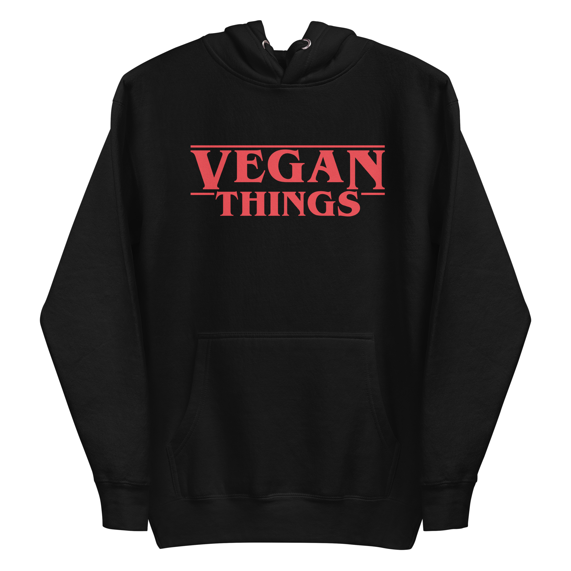 unisex-premium-pullover-hoodie-black-front-6a9c72962d038.png Vegan Things Hoodie