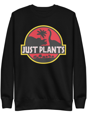 unisex-premium-sweatshirt-black-front-6a9c5ac01a1f7.png Just Plants Sweatshirt