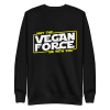 unisex-premium-sweatshirt-black-front-6a9c5b04f0b19.png May The Vegan Force Be With You Sweatshirt