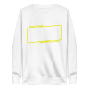 unisex-premium-sweatshirt-white-front-6a9c5b04f2265.png May The Vegan Force Be With You Sweatshirt