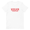 unisex-staple-t-shirt-white-front-6a9c729579bec.png Vegan Things T-Shirt